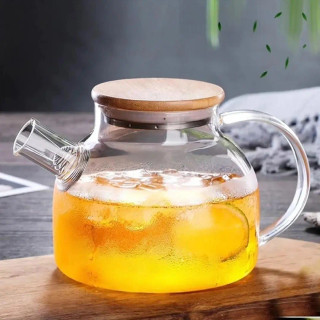 قوری پیرکس درب بامبو