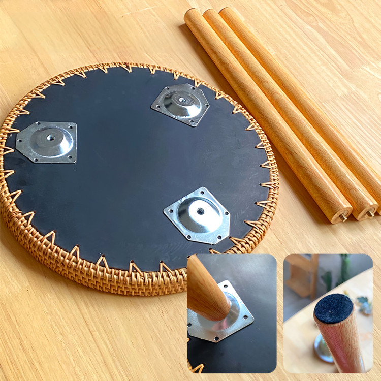 میز عسلی راتان وسط صدف وارداتی
