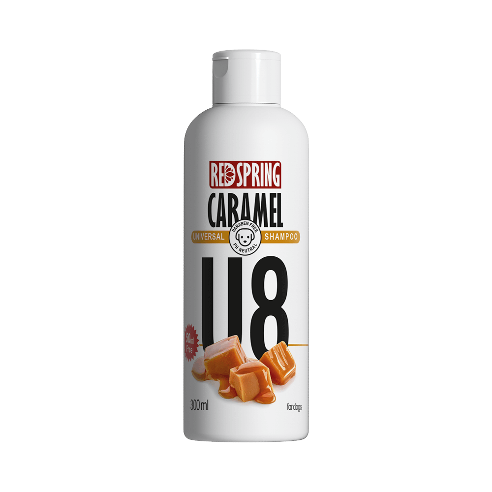شامپو روزانه مخصوص سگ مناسب انواع مو با عصاره کارامل (مدل U8) – 300ml