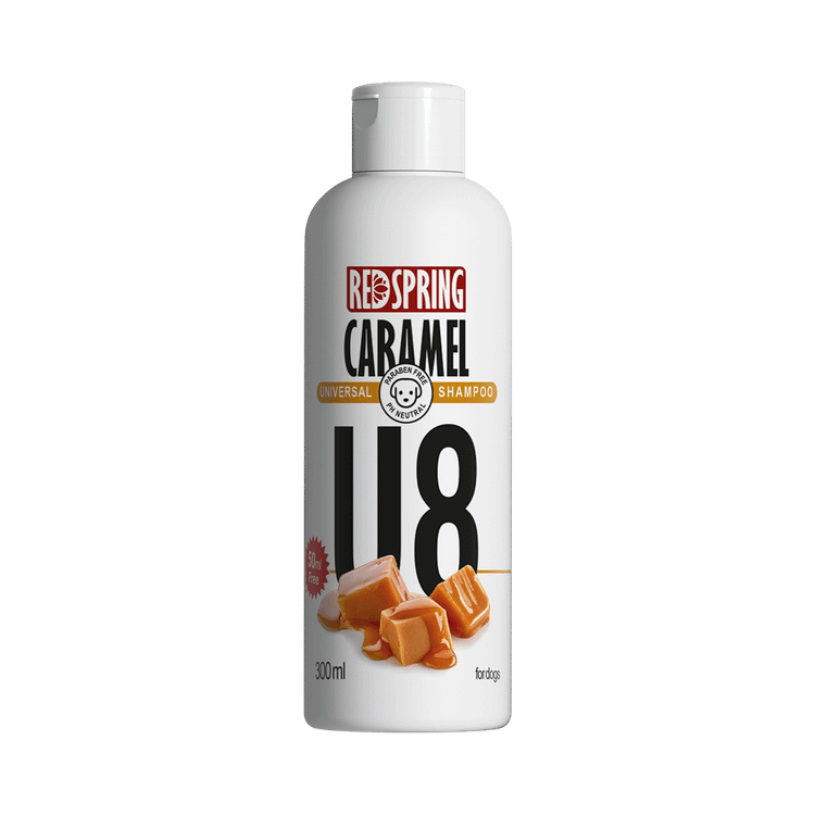 شامپو روزانه مخصوص سگ مناسب انواع مو با عصاره کارامل (مدل U8) – 300ml