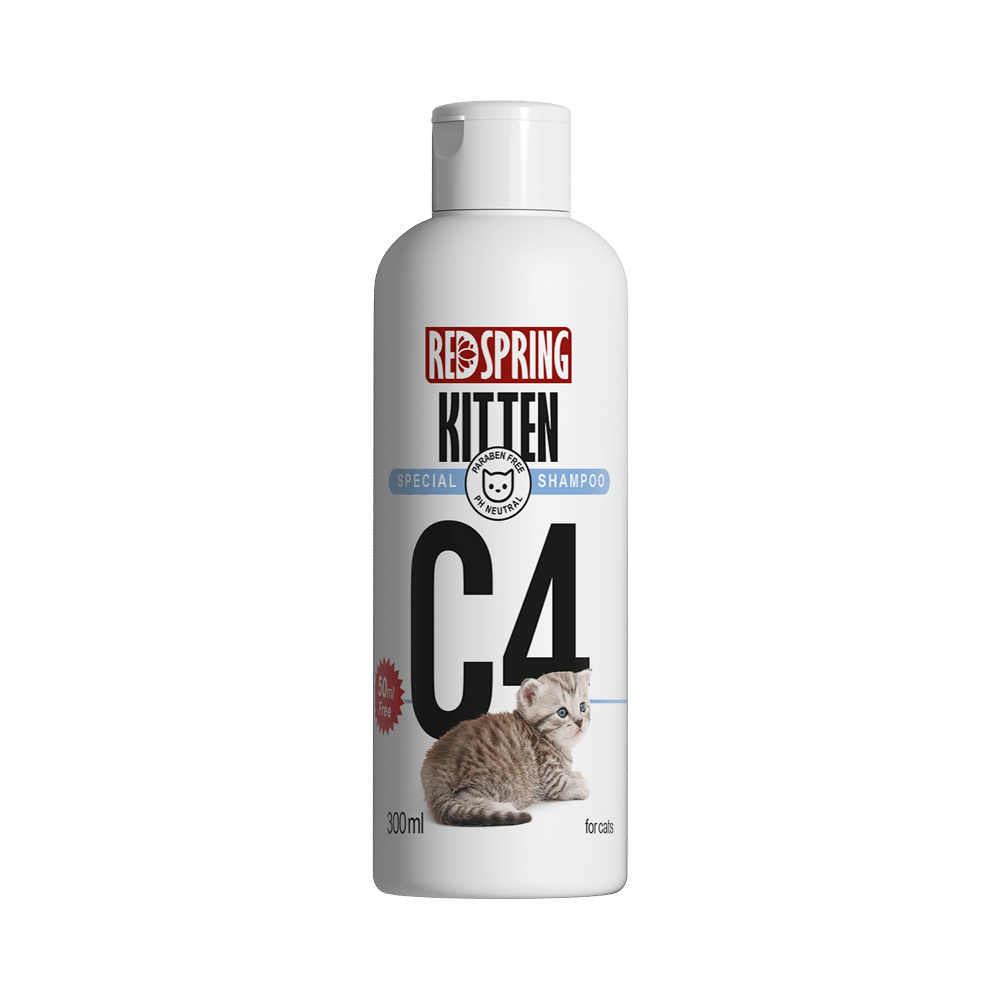 شامپو تخصصی مخصوص بچه گربه (مدل C4) رد اسپرینگ