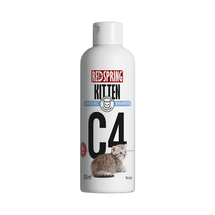 شامپو تخصصی مخصوص بچه گربه (مدل C4) رد اسپرینگ